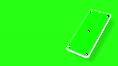 Smartphone-with-green-screen-and-marks-for-tracking.-Phone-display-with-black-key.-Computer-generated-image.-Easy-customizable.-Mockup-phone-on-green-background.