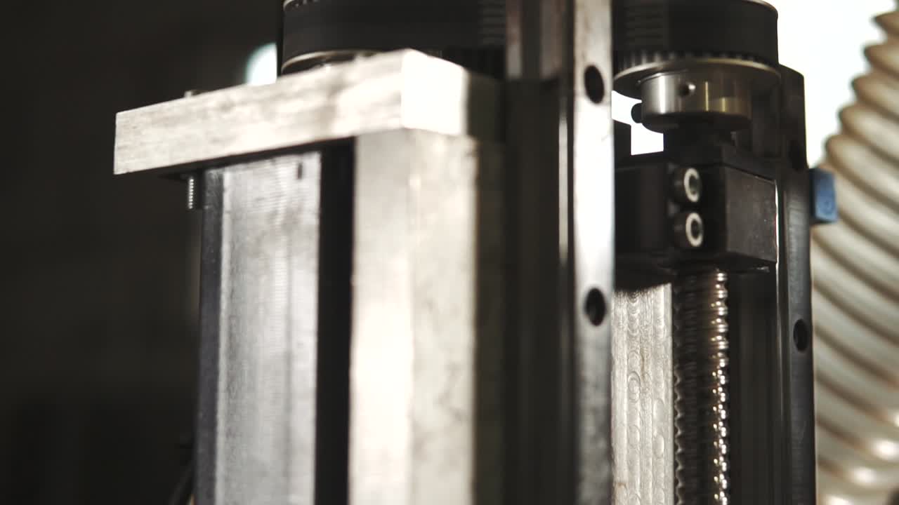 Close-up of Industrial Machine Components