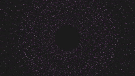 colorful star field with neon led in dark galaxy