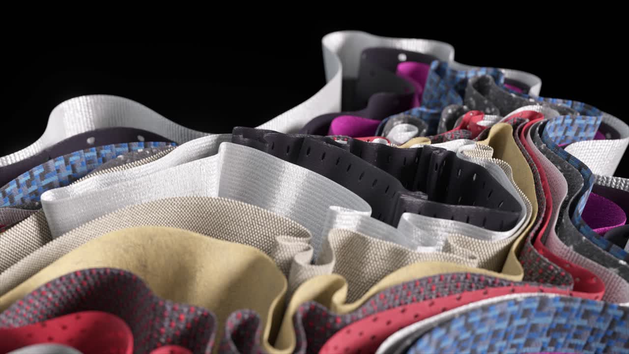 추상적인 다층 직물 디자인