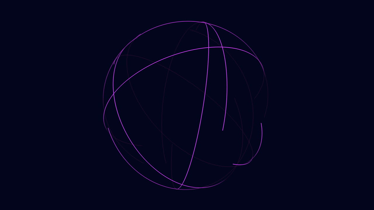 손으로 그려진 은 직선 선의 원