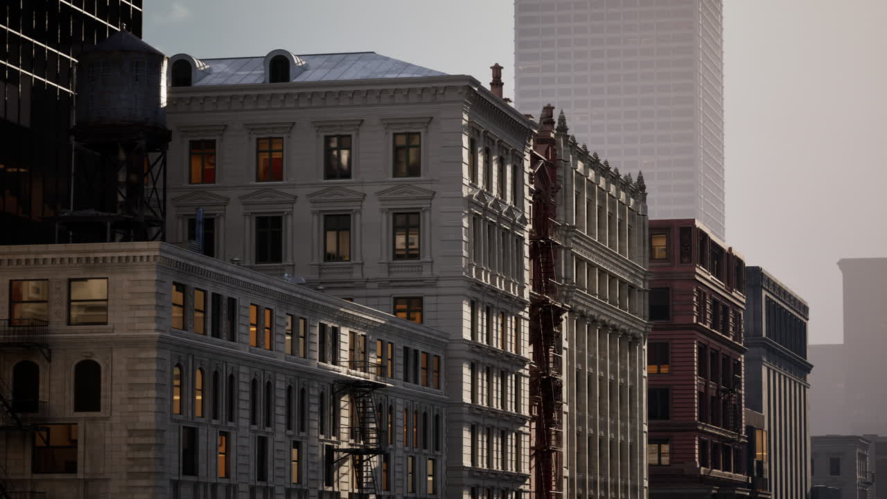 파이낸셜 다운타운 시티 보스턴의 광경