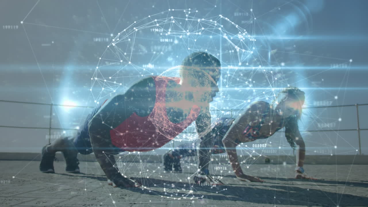 야외 운동을 하는 여성과 남성에 대한 연결 네트워크의 활성화