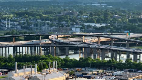 traffic flows on interstate highway