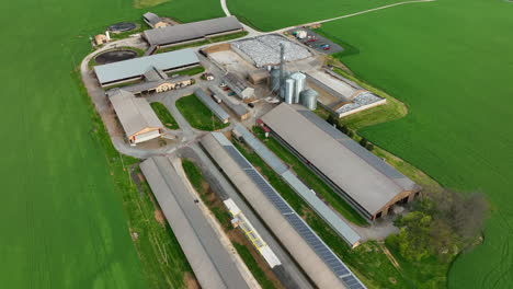 rural farm buildings on large scale factory industrial ag operation