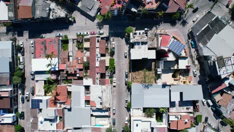 arriba simétrico de casas y vecindarios de puerto vallarta, antena