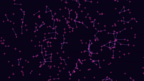 starry constellations seamless pattern of stars on black background