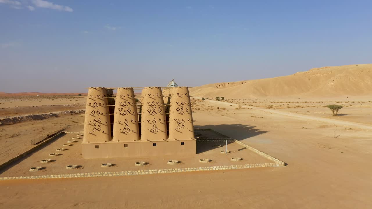 fotografía aérea de las torres de palomas en al-dilam se encuentra al sur de la capital de arabia saudí