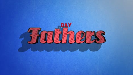 retro fathers day text on blue vintage texture in 80s style