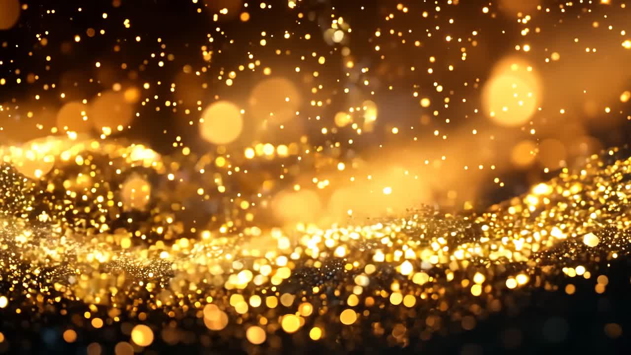 A bright orange and black background with a lot of sparkles. The sparkles are scattered all over the background, creating a sense of movement and energy. Scene is lively and dynamic