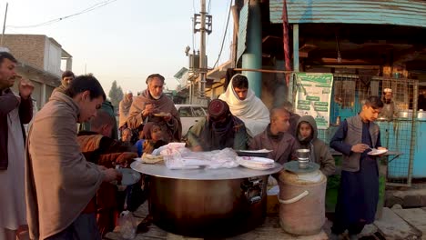 the rice seller's busy marketplace