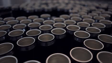 Black Aluminum Cans on Production Line