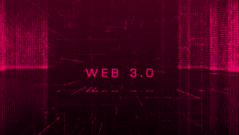 abstracto web digital 3.0 ciber ciudad fondo stock video usa, tecnología, elementos en bucle diseño de la ciudad partícula, abstracto, fondos web 3.0