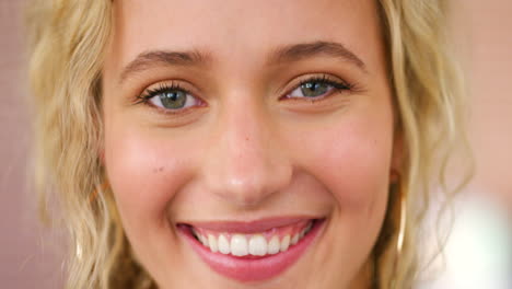 dental wellness smile, portrait of woman