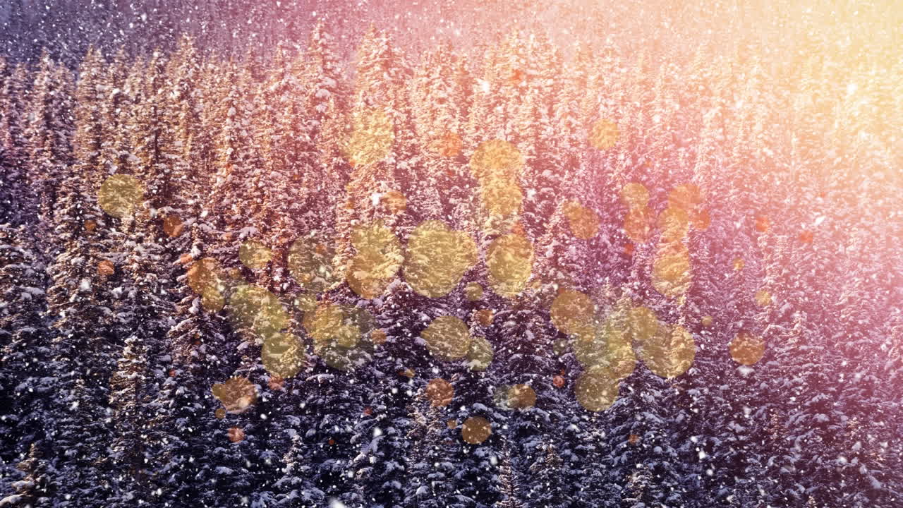 시골 에 눈 이 내리고 있다