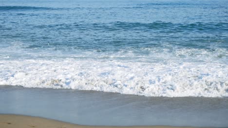 beach scene with waves and sand