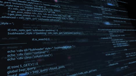 fondo abstracto de código fuente de programación