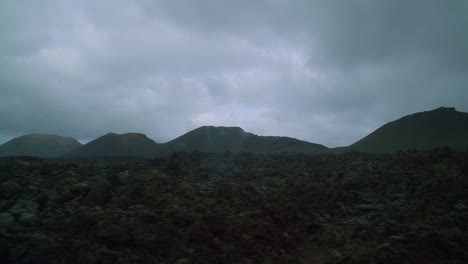 rugged landscapes: black sand and rock formations in lanzarote