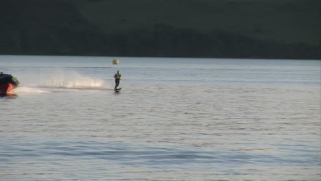 stock footage water skiing