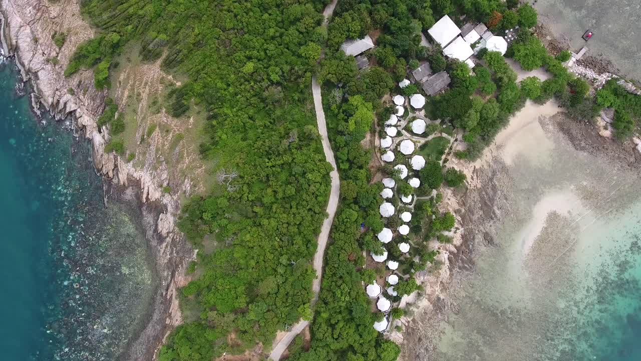 아시아의 아름다운 해안 도로