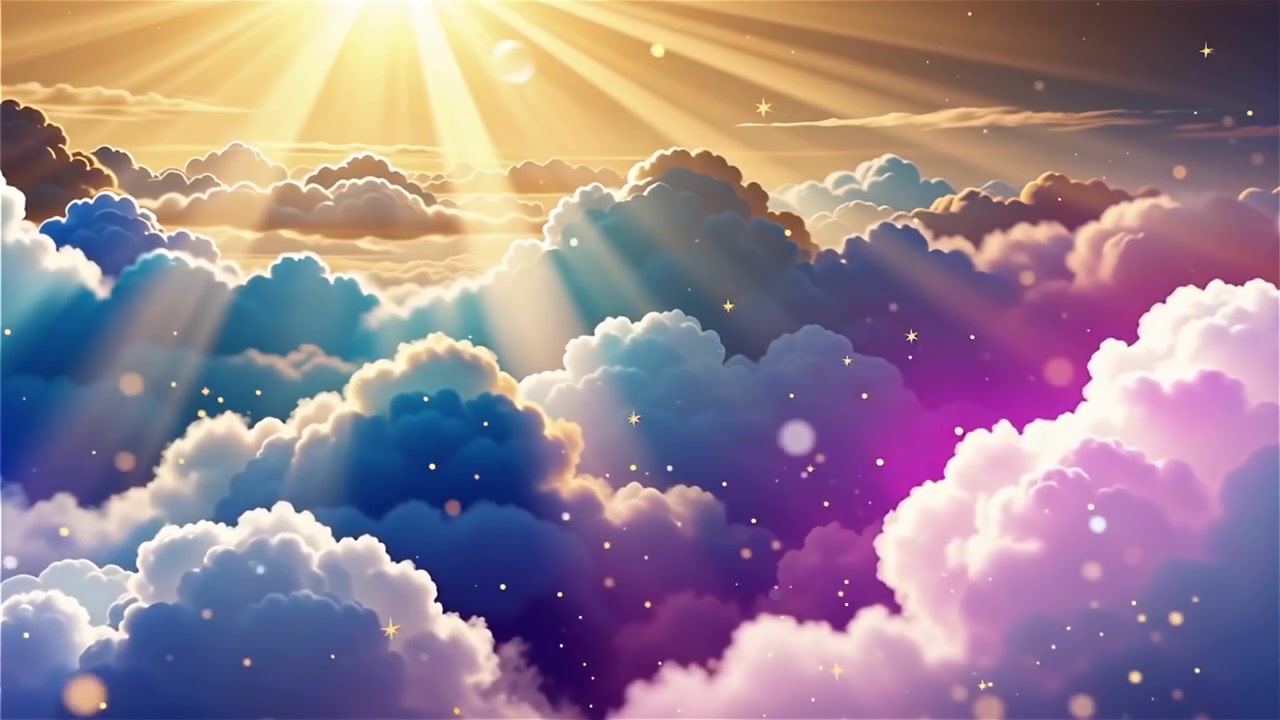 Christian Heavenly Light Worship Background
