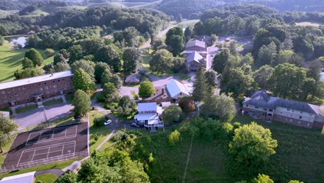 oak hill academy, basketball prep school in mouth of wilson virginia aerial