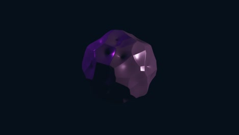 objeto 3d abstracto en colores de neón moviéndose y transformándose en un fondo negro. mínima morphing movimiento gráfico forma animada