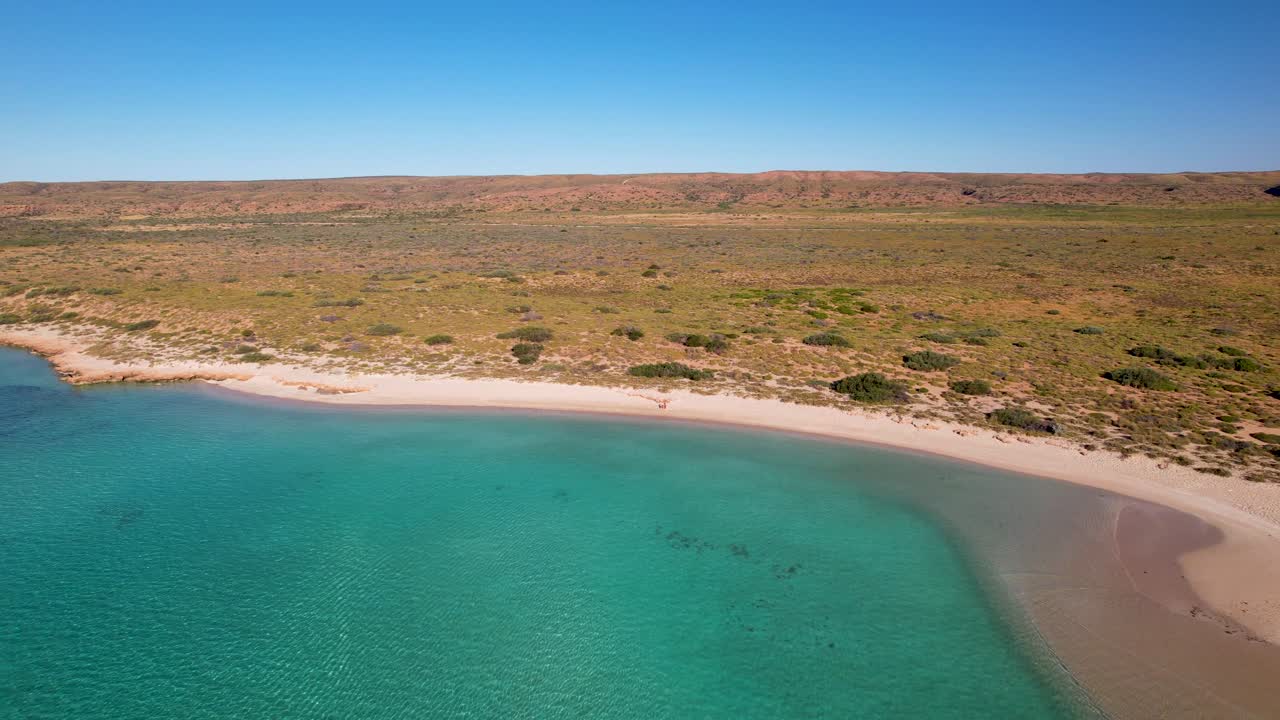 Aerial view of a stunning beach and coastline landscape