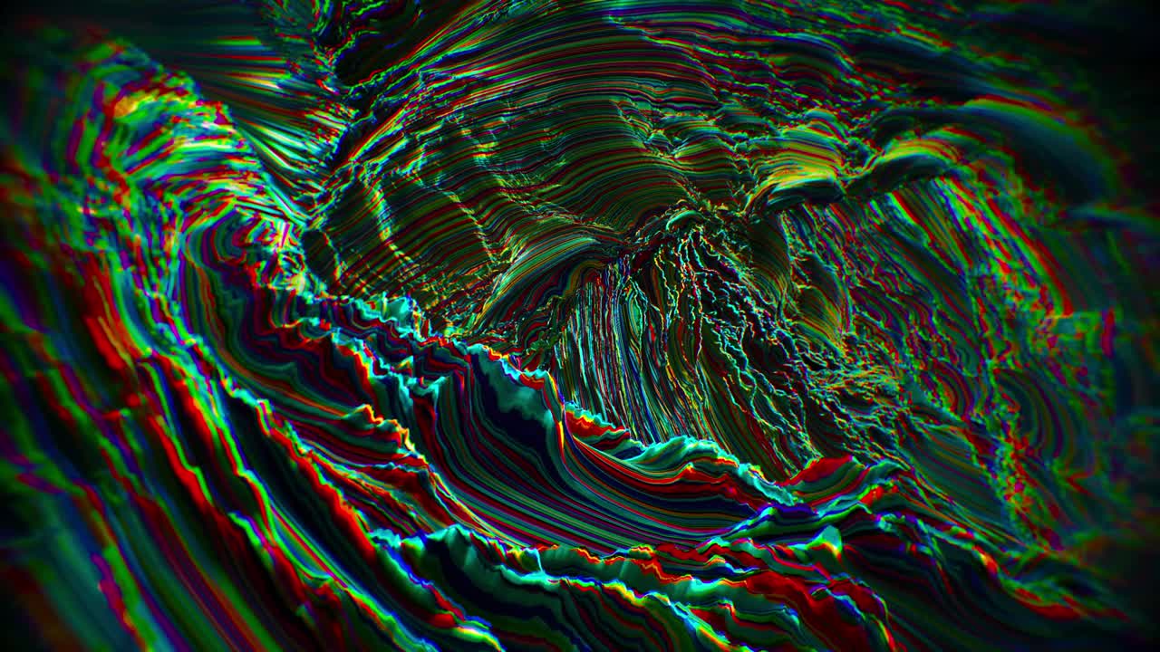 Colorful Modern Abstract Looping Topographical Texture Background Loop