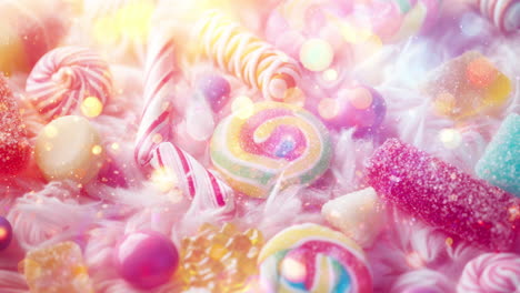 collection of sweets and candies