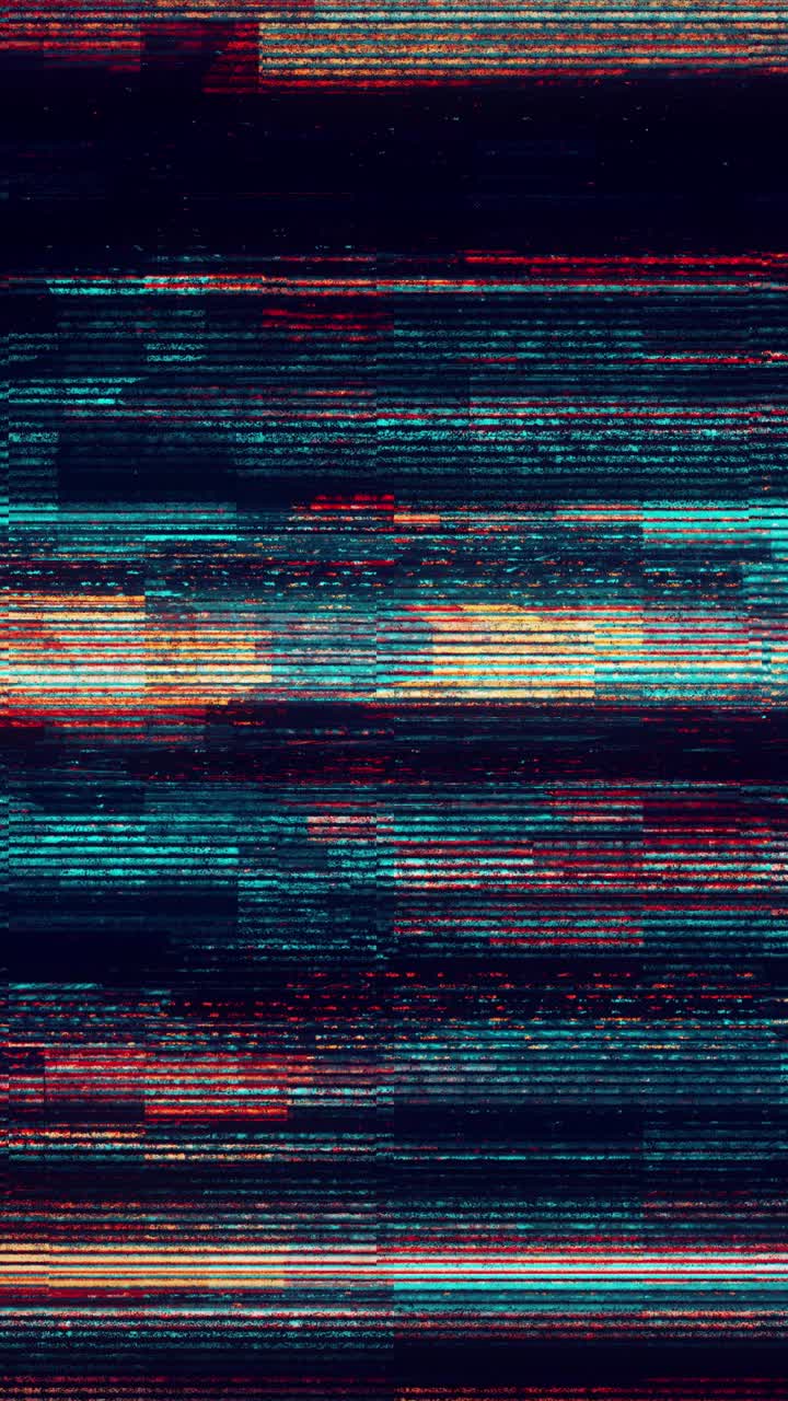 Flickering Digital Glitch Static Noise Background