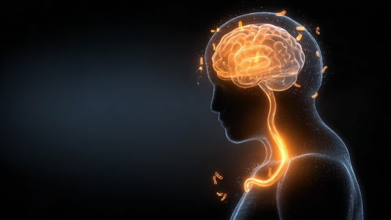 A Visual Representation of the Human Brain and Nervous System, Highlighting Neural Connections and the Flow of Information Through the Body and Mind
