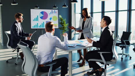 business meeting in a modern office