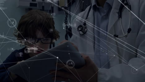 animación de las conexiones entre diversos científicos