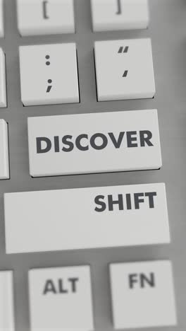 descubrimiento de botones presionados en el teclado vídeo vertical