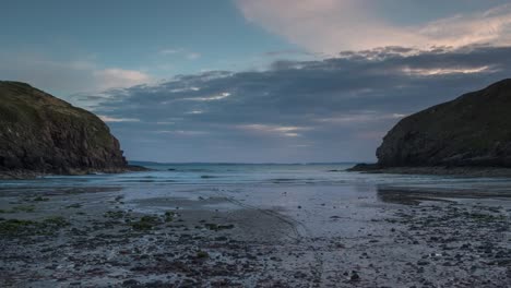 wales tide sunset 4k 00
