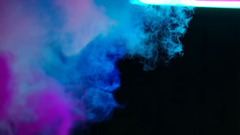 neon colored smoke