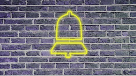 pulgares hacia abajo signo de neón en la pared de ladrillo 4k