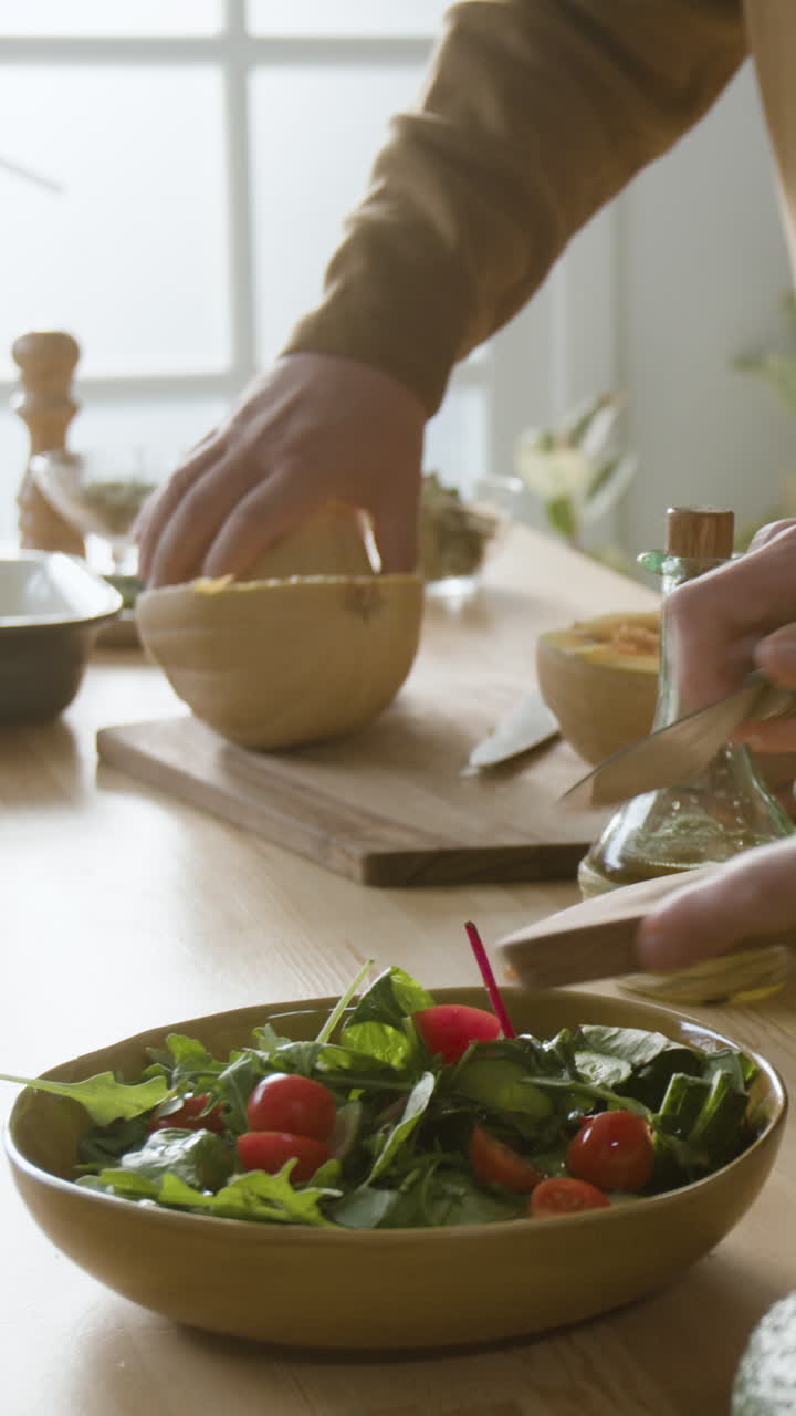 Preparing a Healthy Pumpkin Salad