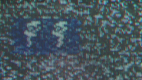 damaged tv screen