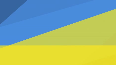 animation of moving blue and yellow ukraine flag shapes