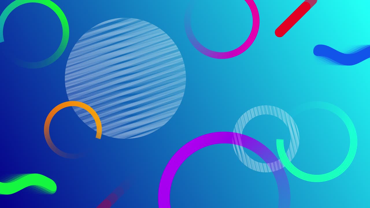 fondo de colores abstractos con anillos.