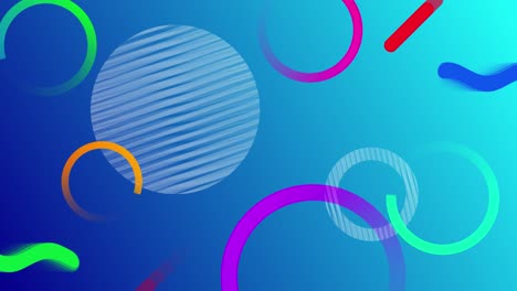 abstract colored background with rings.