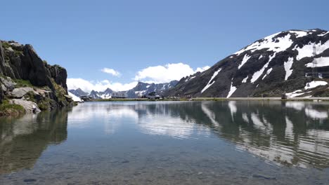 beautiful ripples nufenen passage in switzerland wide shot