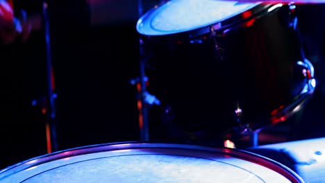 drummer playing on drum set 4k