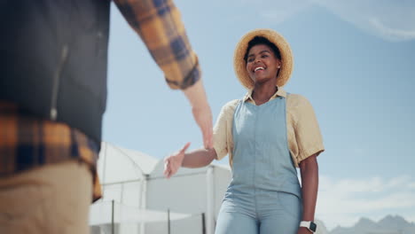 handshake between farmers