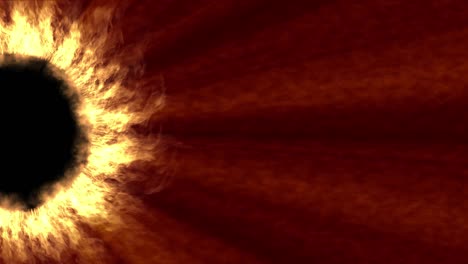 sun light fire abstract corona flame 4k