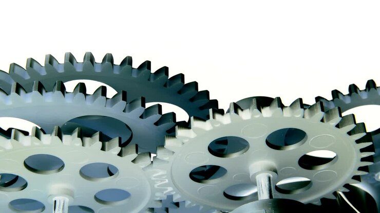 Abstract Retro Clock Gears