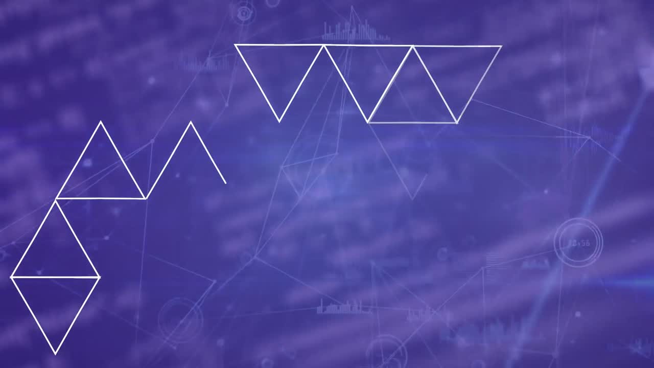 모양에 대한 연결 네트워크의 애니메이션