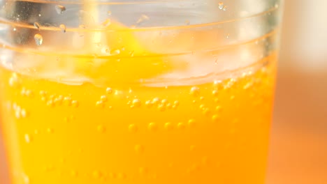 orange soda in a glass